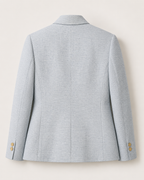 AANGĪ Light Blue Double-Breasted Hemp Cotton Blazer