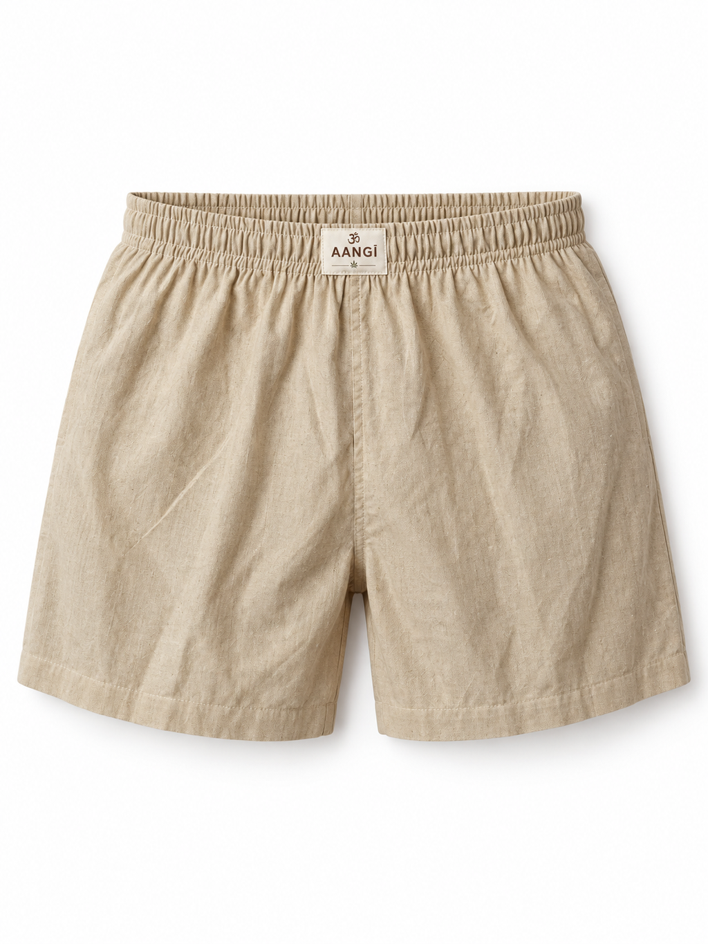 AANGĪ Natural Flax Hemp-Cotton Unisex Boxer