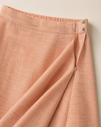 AANGĪ Peach A-Line Hemp Cotton Skirt