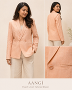 Peach Hemp Tailored Blazer